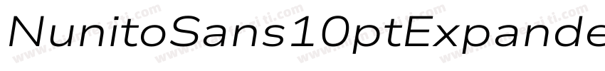 NunitoSans10ptExpanded字体转换