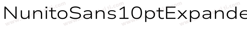 NunitoSans10ptExpanded字体转换
