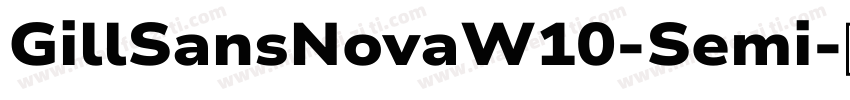 GillSansNovaW10-Semi字体转换