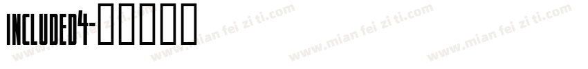 included4字体转换
