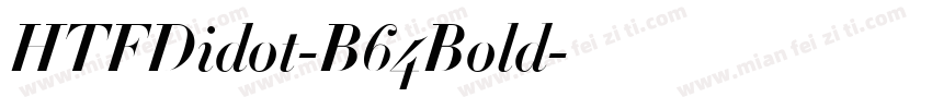 HTFDidot-B64Bold字体转换
