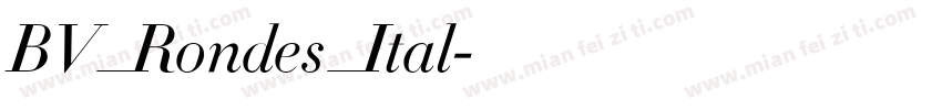 BV_Rondes_Ital字体转换