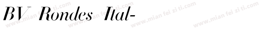 BV_Rondes_Ital字体转换