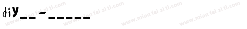 Diy自助字体转换