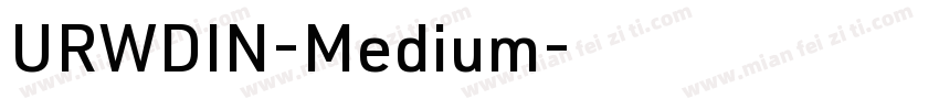 URWDIN-Medium字体转换