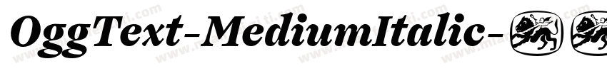OggText-MediumItalic字体转换