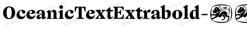 OceanicTextExtrabold字体转换