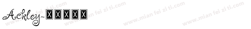 Ackley字体转换