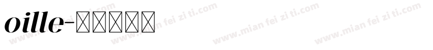 oille字体转换