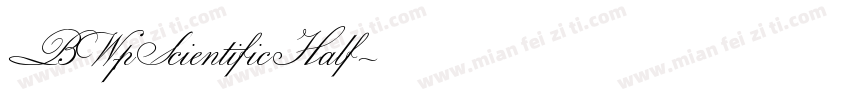 BW7pScientificHalf字体转换