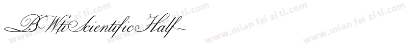 BW7tiScientificHalf字体转换
