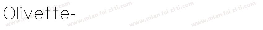 Olivette字体转换