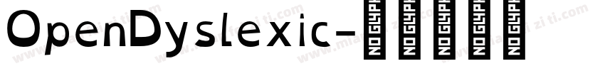 OpenDyslexic字体转换