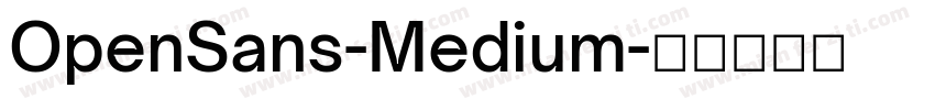 OpenSans-Medium字体转换