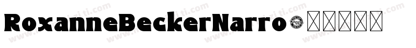 RoxanneBeckerNarro字体转换
