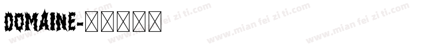 domaine字体转换