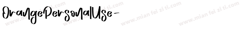 OrangePersonalUse字体转换