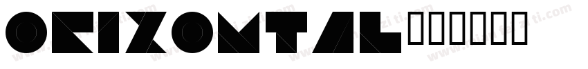 orizontal字体转换