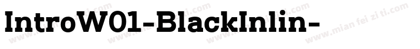IntroW01-BlackInlin字体转换