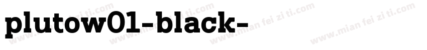 plutow01-black字体转换