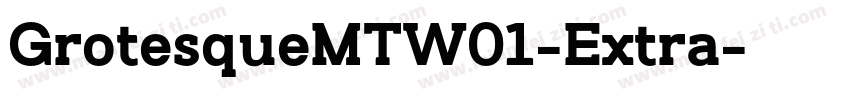 GrotesqueMTW01-Extra字体转换