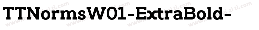 TTNormsW01-ExtraBold字体转换