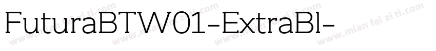 FuturaBTW01-ExtraBl字体转换