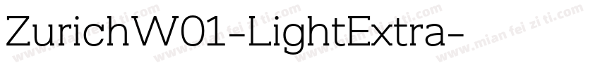 ZurichW01-LightExtra字体转换