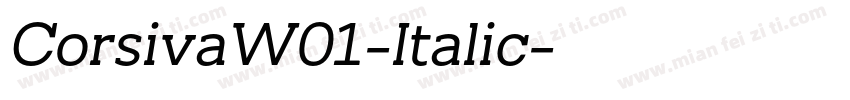 CorsivaW01-Italic字体转换