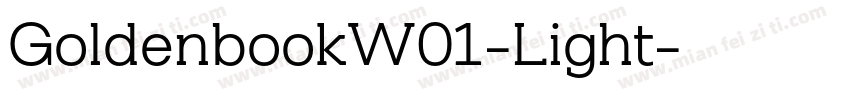 GoldenbookW01-Light字体转换