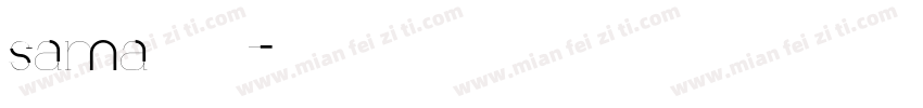 sama手写体字体转换