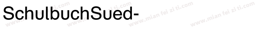SchulbuchSued字体转换
