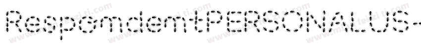 RespondentPERSONALUS字体转换
