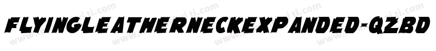 FlyingLeatherneckExpanded-qzBd字体转换