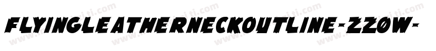 FlyingLeatherneckOutline-zz0w字体转换