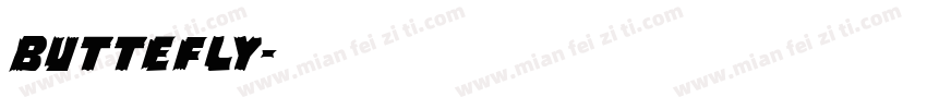 buttefly字体转换