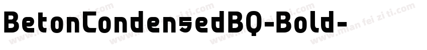 BetonCondensedBQ-Bold字体转换