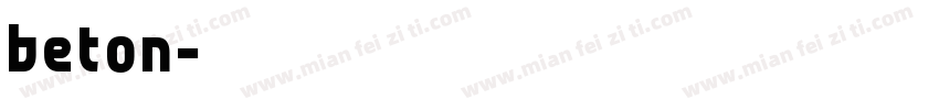 beton字体转换