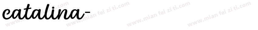 catalina字体转换