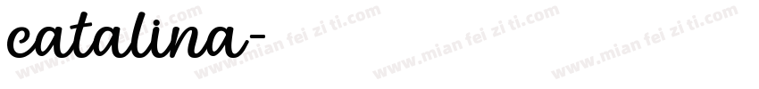 catalina字体转换