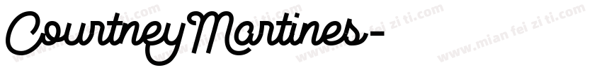 CourtneyMartines字体转换