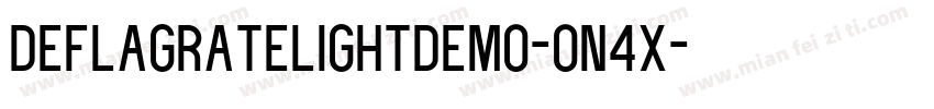 DeflagrateLightDemo-on4x字体转换