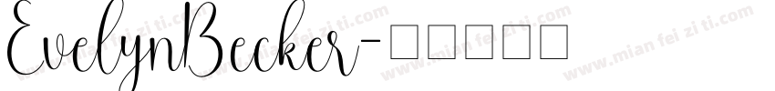 EvelynBecker字体转换
