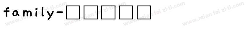 family字体转换