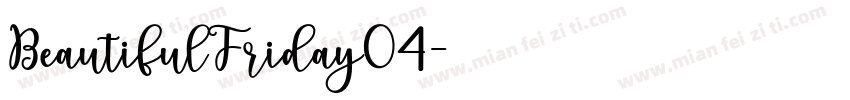 BeautifulFriday04字体转换