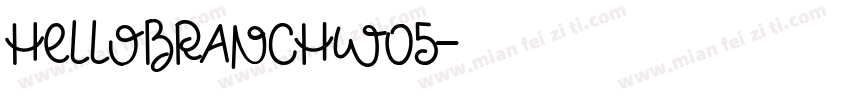 HelloBranchW05字体转换