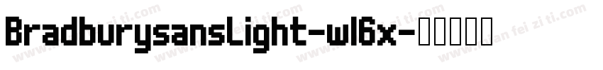 BradburysansLight-wl6x字体转换