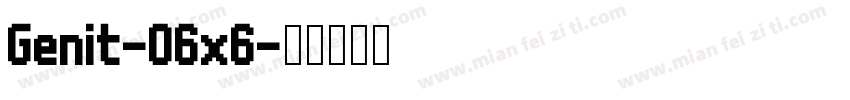Genit-O6x6字体转换