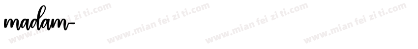 madam字体转换