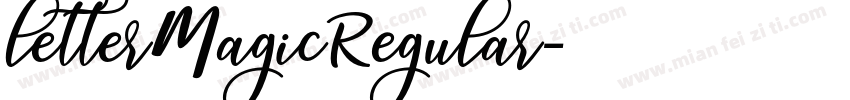 letterMagicRegular字体转换